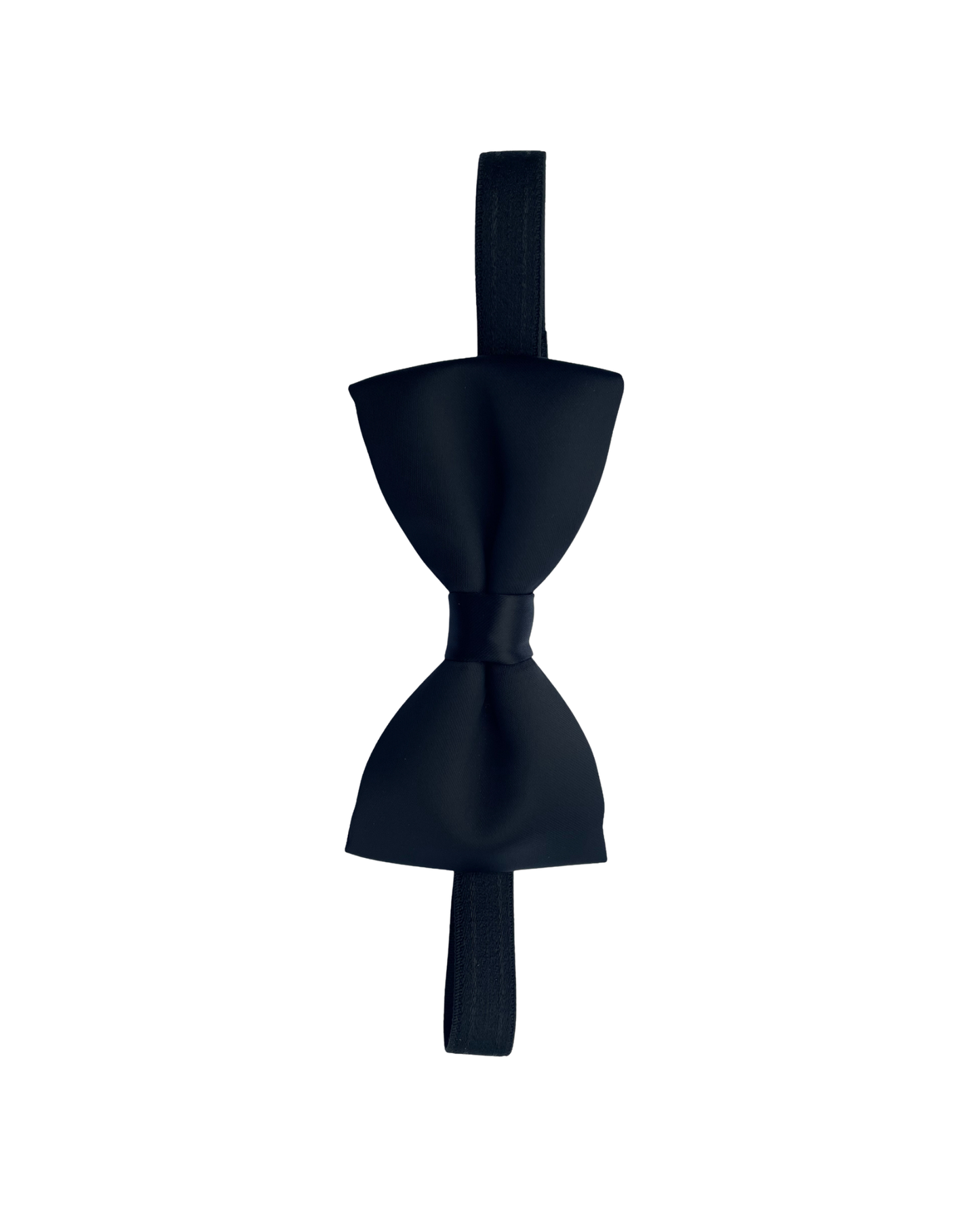 Black kids bow tie on a white background