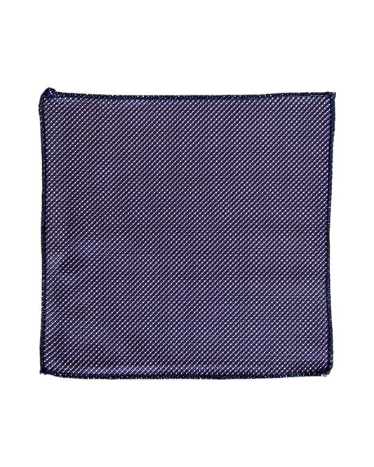 Purple Polka dot pocket square on a white background