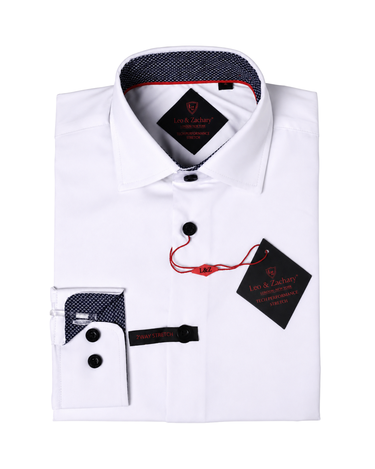 Boys White Long Sleeve Dress Shirt