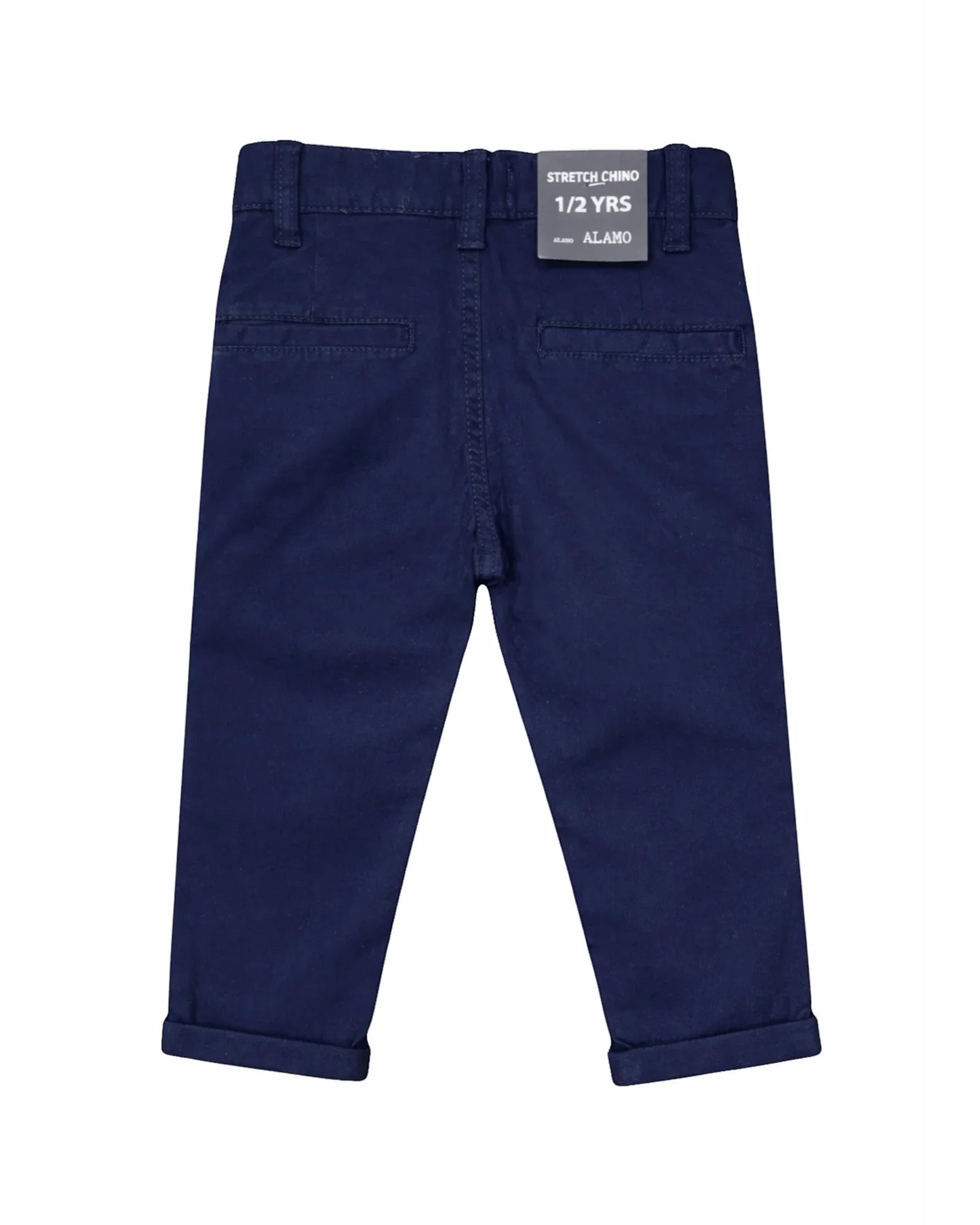 Back of Navy blue chinos