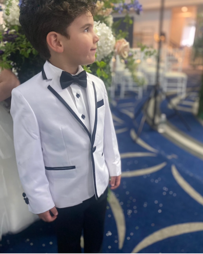 Boys White Long Sleeve Dress Shirt