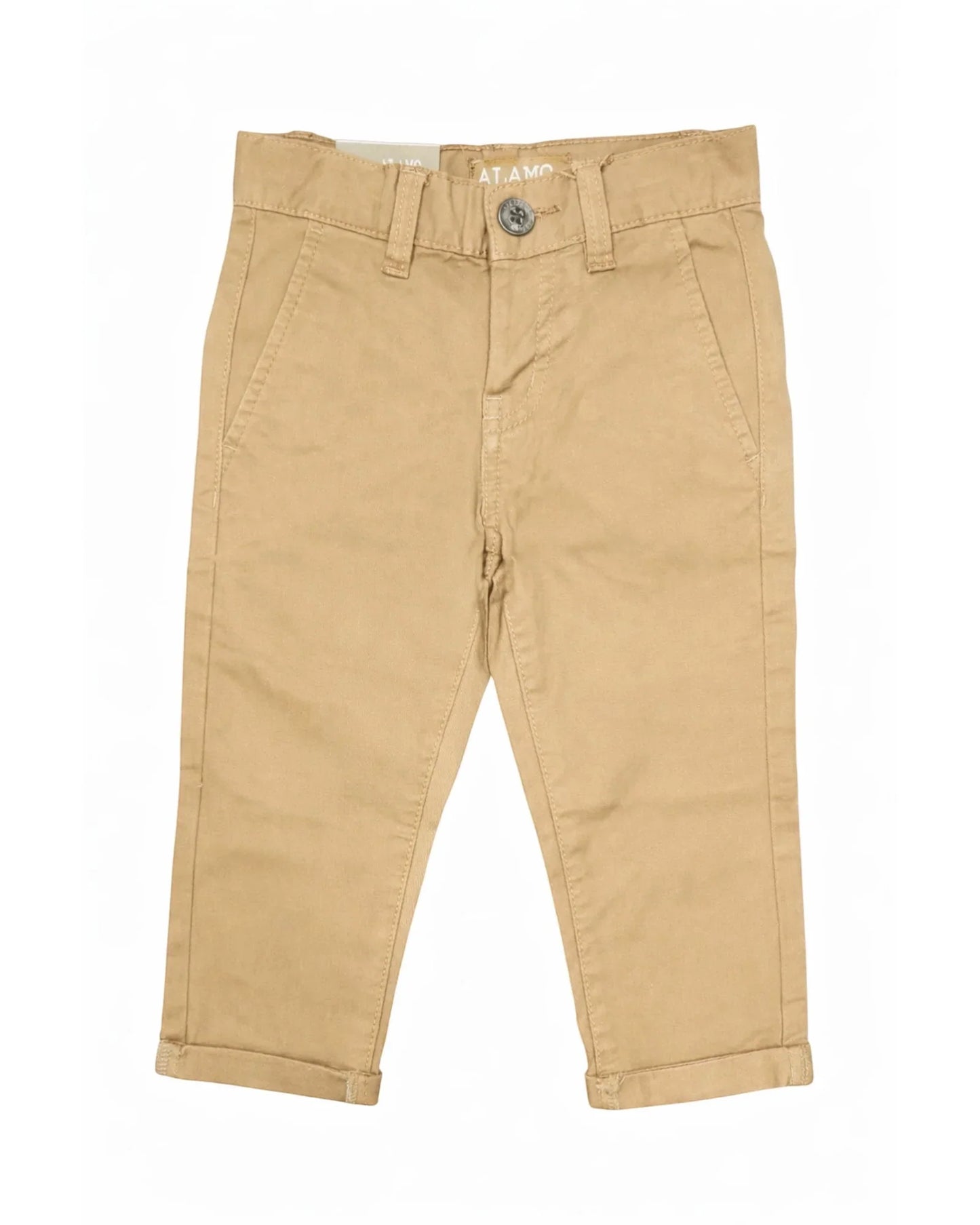 Beige pants on a white background