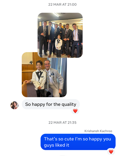 Kids White Jacquard Blazer