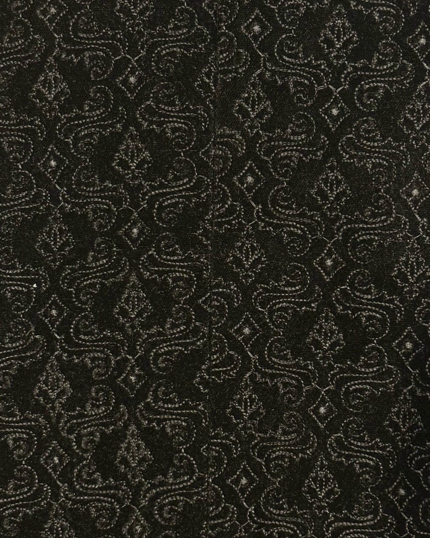 Black Embroidery Velvet Blazer
