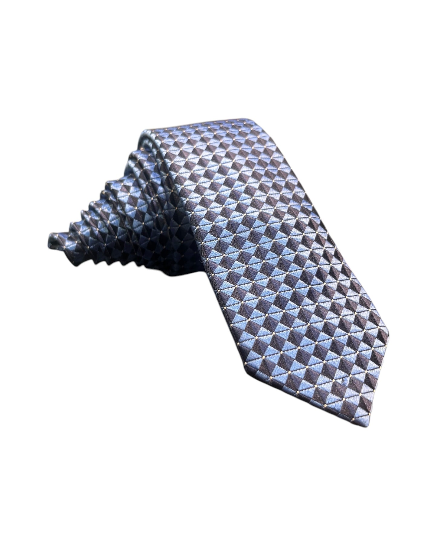 Blue Diamond Pattern Children's Tie