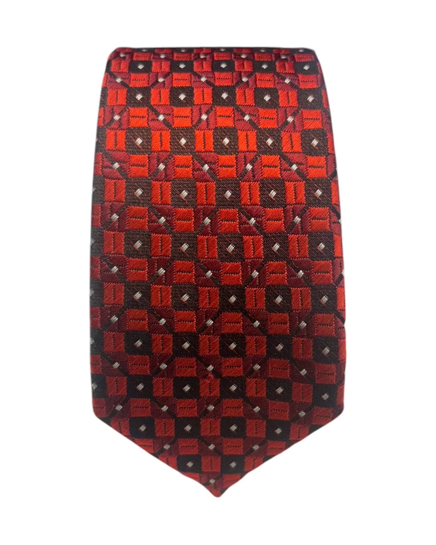 Kids Red Patterned Tie