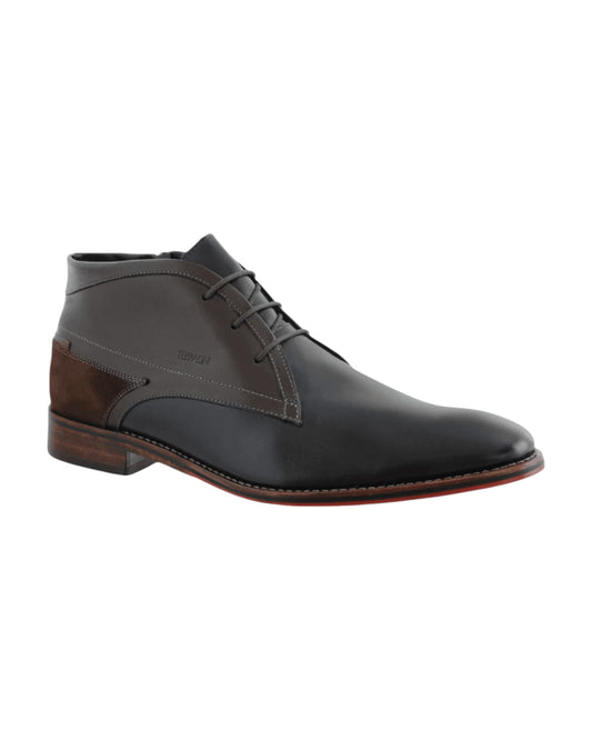 Mens Premium Leather Lace-Up Boots