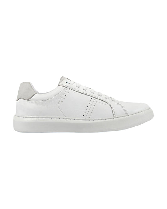 Mens White Casual Leather Shoe