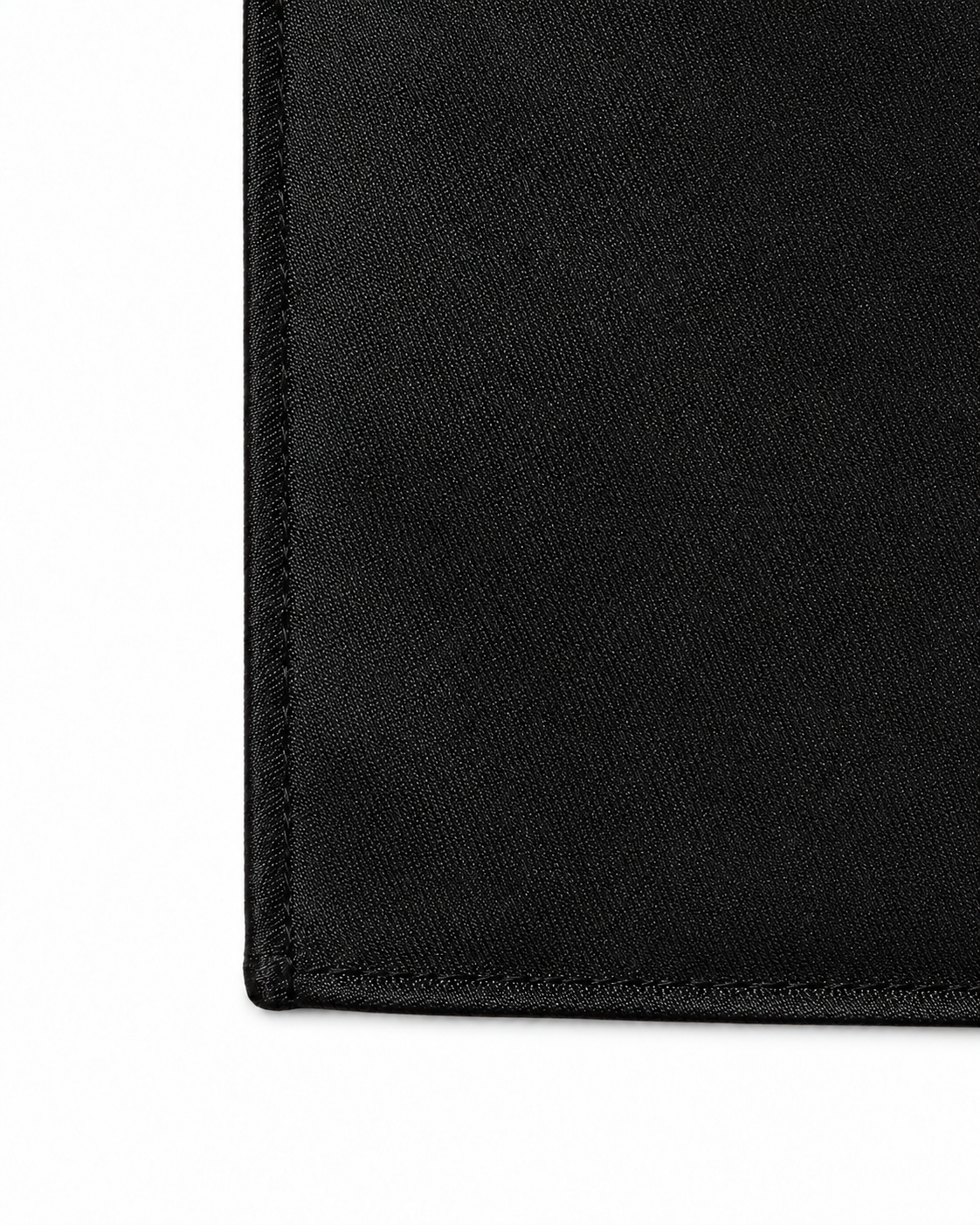 close up of kids black pocket square
