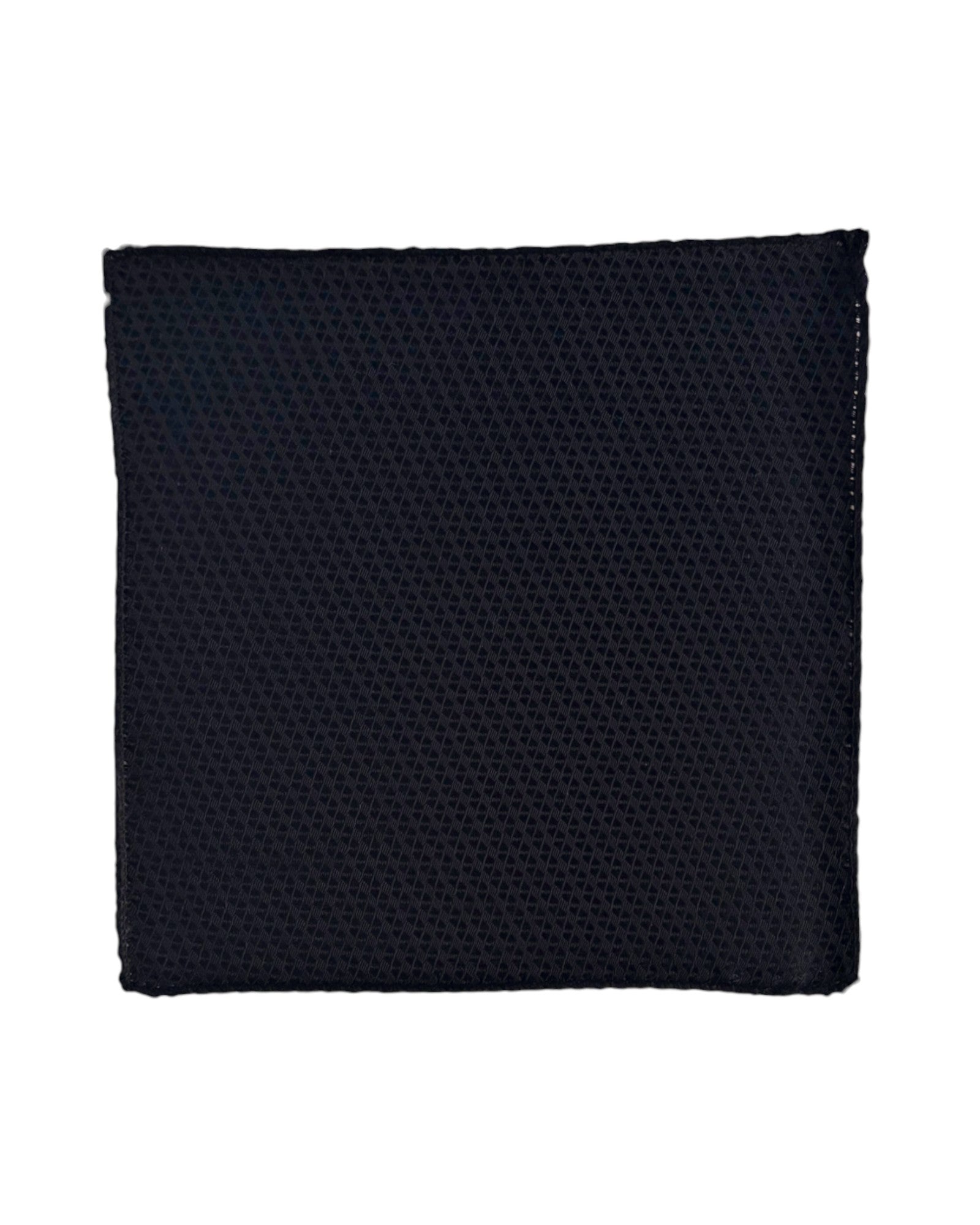 Boys Black Diamond Pattern Pocket Square