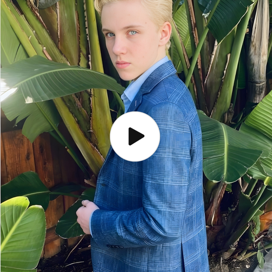 Blue Children's Check Blazer