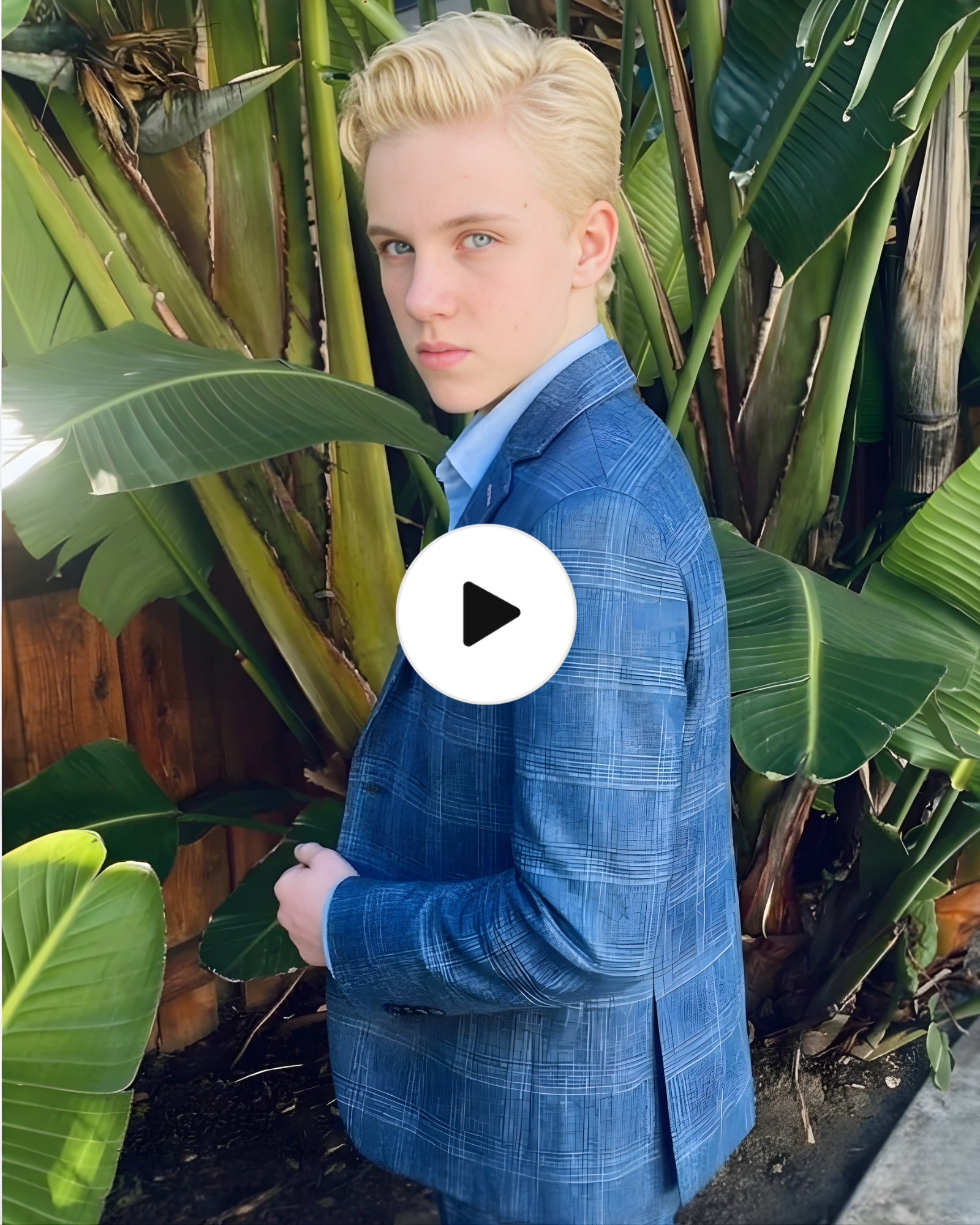 Blue Children's Check Blazer