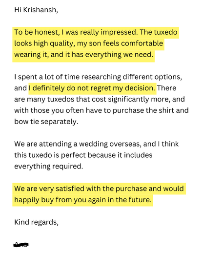 Review for Kids 5 Piece Tuxedo